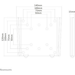 Neomounts FPMAW25black