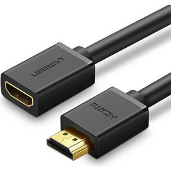 Ugreen Καλώδιο HDMI 1.4 HDMI Male to HDMI Female 1m Black