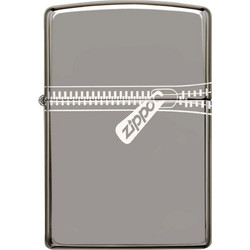 Zippo Αναπτήρας Λαδιού Αντιανεμικός σε Ασημί χρώμα Ice Zipped Effect