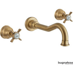 Εντοιχιζόμενη Μπαταρία Νιπτήρα Ρετρό Bronze Bugnatese Princeton 3 Οπών (869-220)