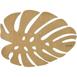 Σουπλά Monstera (Σετ 4Τμχ) 790PYN1121 36x36cm Honey Hermia Ξύλο