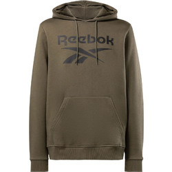 Reebok Identity Fleece Stacked Logo Pullover Hoodie Ανδρικό Αθλητικό Φούτερ με Κουκούλα Χακί IM3954