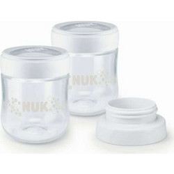 Nuk Nature Sense All-in-One Δοχεία Αποθήκευσης Μητρικού Γάλακτος 150ml 2τμχ