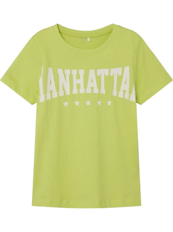Name It Παιδικό T-Shirt Κοντομάνικο Lime 13226107