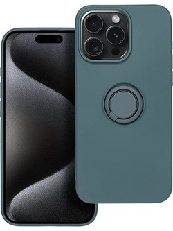 Θήκη OEM Silicone Ring για Apple iPhone 15 Pro Max TPU Back Cover Green