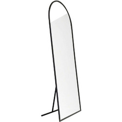 Καθρέπτης Δαπέδου Portal 552NOS2313 65x1,5x180cm Black Aberto Design Μέταλλο,Γυαλί
