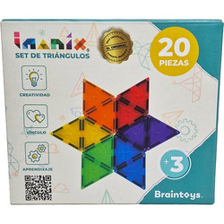 Imanix Μαγνητικό Παιχνίδι Κατασκευών με Τριγωνικά Κομμάτια 20τμχ