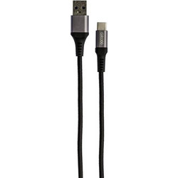 Grixx Καλώδιο USB-A to USB-C 1m Μαύρο