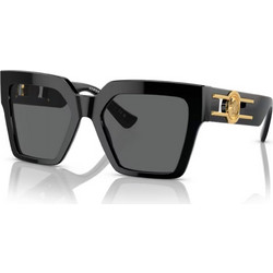 Versace VE4458 GB1/87 Γυναικεία Γυαλιά Ηλίου Πεταλούδα Κοκάλινα Μαύρα με Μαύρο Polarized Φακό
