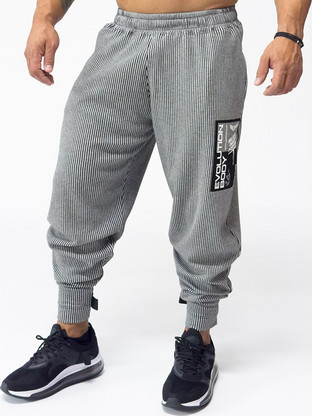 Evolution Body Ανδρικό Παντελόνι Φόρμας Fleece με Λάστιχο Γκρι BODY2600