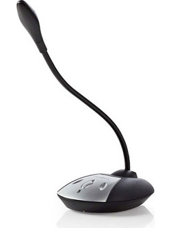 Ενσύρματο μικρόφωνο USB plug & play με δυνατότητα περιστροφής 360 μοίρες & noise cancelling - 233-1086