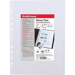 ERICHKRAUSE Ζελατίνα Α4 Erichrause Ενισχυμένη Π Glossy Clear 60mc 59104