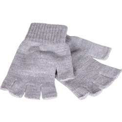 Γάντια ακρυλικά κομμένα δάχτυλα unisex one size γκρι