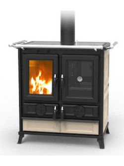 Thermorossi Violetta Evo Μαντεμένια Ξυλόσομπα με Φούρνο 8.2kW