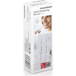 InnovaGoods Wellness Beaute Tooth Whitening Pencil Στυλό Λεύκανσης Δοντιών 2τμχ V0100700