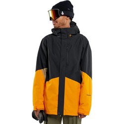 Volcom VCOLP Insulated Snow Ανδρικό Μπουφάν Μαύρο Κίτρινο G0452409-GLD