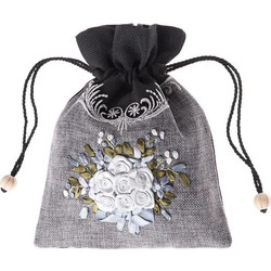 Πουγκί 970 (20cm x 24cm) μαύρο Silk Fashion