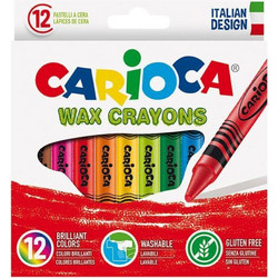 Carioca Wax Crayons Κηρομπογιές Σετ 12x12τμχ
