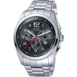 Esprit Noble Silver Black Dial Stainless Steel Bracelet ES102201004