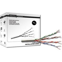Digitus U/UTP Cat.5e Καλώδιο Δικτύου Ethernet 305m White
