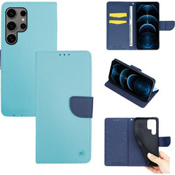 Θήκη Πορτοφόλι Sonique Trend Wallet Samsung Galaxy S24 Ultra Σιέλ / Σκούρο Μπλε - Sonique - Σιέλ / Σκούρο Μπλε - Galaxy S24 Ultra