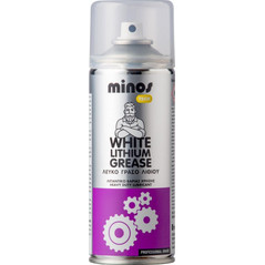 Minos White Lithium Grease Σπρέι Γράσου Λευκό 400ml 9218