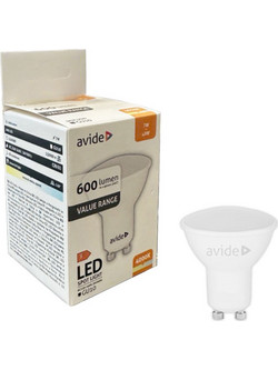 Λάμπα LED για Ντουί GU10 7W 600LM Φυσικό Λευκό 4000K Avide