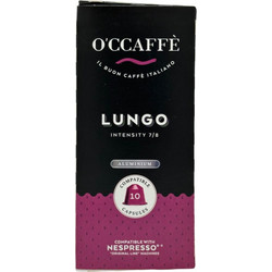 O'Ccaffe Κάψουλες Espresso Lungo Συμβατές με Μηχανή Nespresso 10τμχ