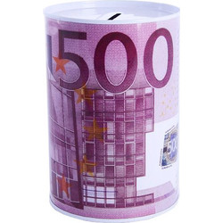 Μεταλλικός κουμπαράς χαρτονόμισμα 500 Euro Μικρός 11x8.5cm