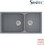 Sanitec Classic 307 Επικαθήμενος Νεροχύτης Γρανίτη Αντιστρεφόμενος Ματ Metallic Silver 92x51cm