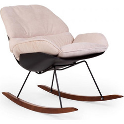 Childhome Rockin Lounge Πολυθρόνα Θηλασμού Black/Off White