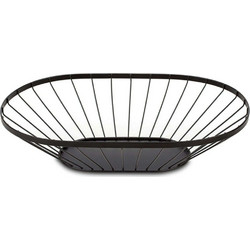 Φρουτιέρα Misty 10-100-032 Φ25,5x40cm Black Nava Μέταλλο