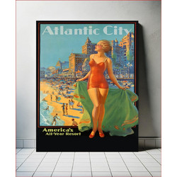Πίνακας, Poster for Pennsylvania Railroad. Atlantic City (1936) chromolithograph by Edward Mason Eggleston