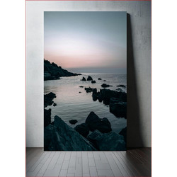 Πίνακας, Twilight on Rocky Coast Λυκόφως στη Βραχώδη Ακτή