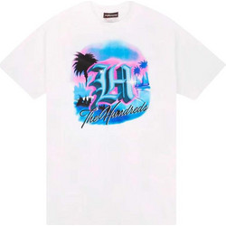 THE HUNDREDS T-SHIRT Airbrushed Big H- ΑΣΠΡΟ