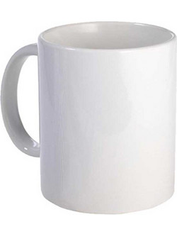 Κούπα Κεραμική Λευκή 330ml