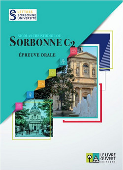 Sorbonne C2 - Oral - Livre de l'?l?ve
