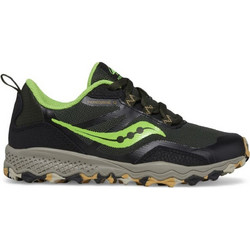 Saucony Peregrine 12 Shield Παιδικά Αθλητικά Παπούτσια για Τρέξιμο Μαύρα SK267297-BSLM