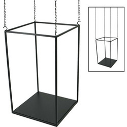 MarHome 30x50x150cm Κρεμαστό Κασπώ Μεταλλικό Μαύρο 4τμχ