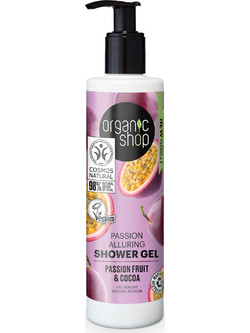 Natura Siberica Organic Shop Passion Fruit & Cocoa Alluring Αφρόλουτρο σε Gel 280ml