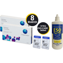 Cooper Vision Biofinity MULTI Φακοί Επαφής Πολυεστιακοί 3τμχ + 1 Υγρό ESO 360ml