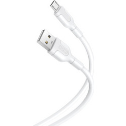XO USB TO MICRO USB NB212 DATA CABLE 1m 2.1A white