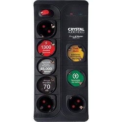 ΠΟΛΥΠΡΙΖΟ ΑΣΦΑΛΕΙΑΣ CRYSTAL AUDIO CP8-1300-70B 8ΘΕΣΙΟ BLACK