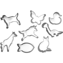 Σετ 8 μεταλλικά κουπάτ μπισκότων Guardini Animal 15838