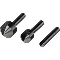Wolfcraft 2504000 Συλλογή Φρέζες Για Ξύλο, Πλαστικό, Μη Σιδηρούχα Μέταλλα Σετ 3 Τεμ Black,Silver,Gray