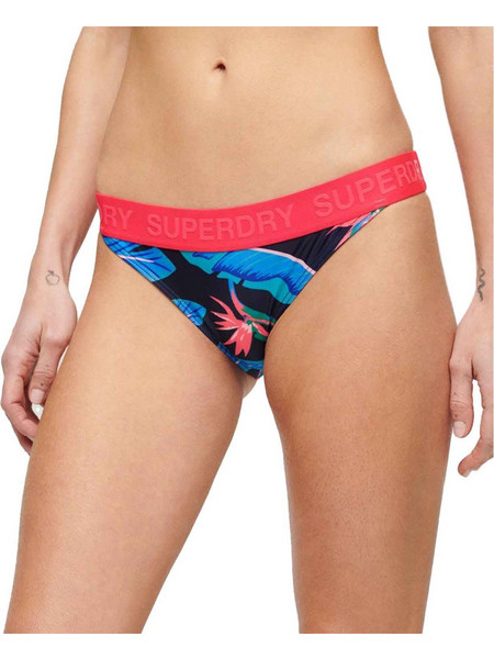 Superdry Bikini Slip Floral Μπλε Κόκκινο W3010401A-UMS