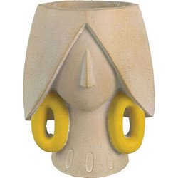 MarHome Κασπώ Πρόσωπο Polyresin Μπεζ Κίτρινο 14.5x10.5x15cm 4/24ΚΙΒ 06-24556