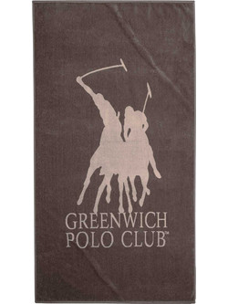 Greenwich Polo Club 3786 Πετσέτα Θαλάσσης Καφέ 90x170cm