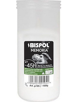 Κερί Ανταλλακτικό Διαρκείας Bispol P195 Για Καντήλες (45 ωρών)