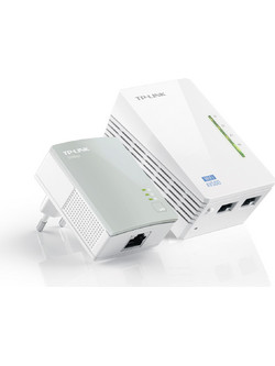 TP-Link TL-WPA4220KIT Powerline Διπλό Kit για Ασύρματη Σύνδεση WiFi 4 με 2 Θύρες Ethernet